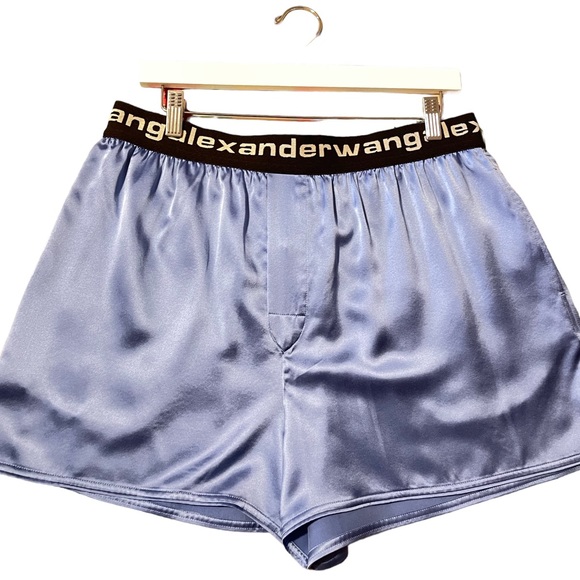 Alexander Wang Boxer Silk Shorts - Picture 1 of 4